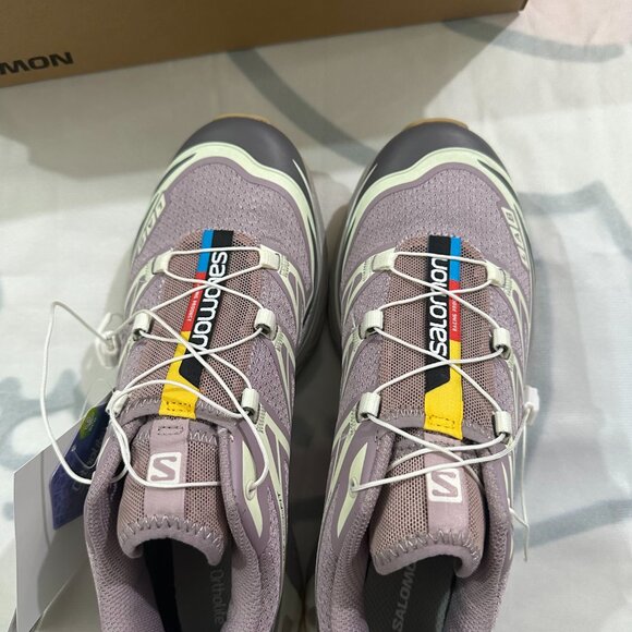 Salomon Xt-6 Purple Low-Top Outdoor Sports Shoes - Picture 2 of 6